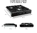 Dometic RV 3-Burner Gas Cooktop | Black