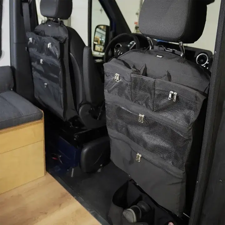SEATBACK ORGANIZER - 4 Sections & bottle holder