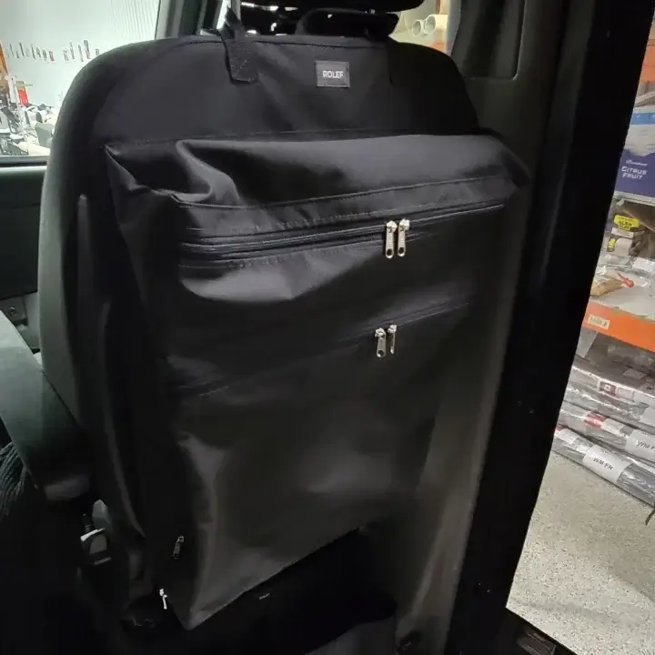 SEATBACK ORGANIZER - 2 Sections & dirty laundry compartment