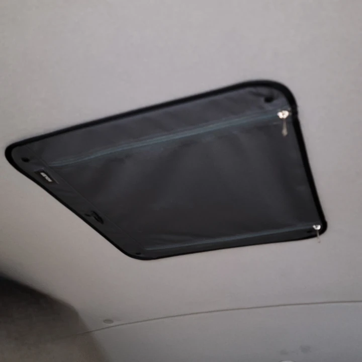 MaxxAir Maxxfan Fan Cover 17" | Flush Handle