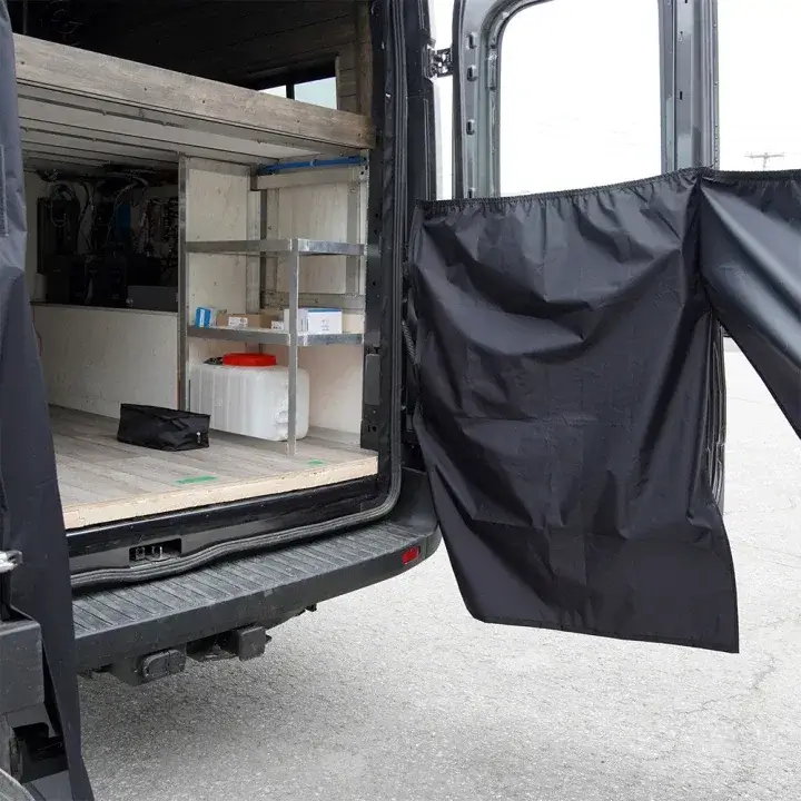 Exterior Rear Door Shower Curtain | Ford Transit 2015+