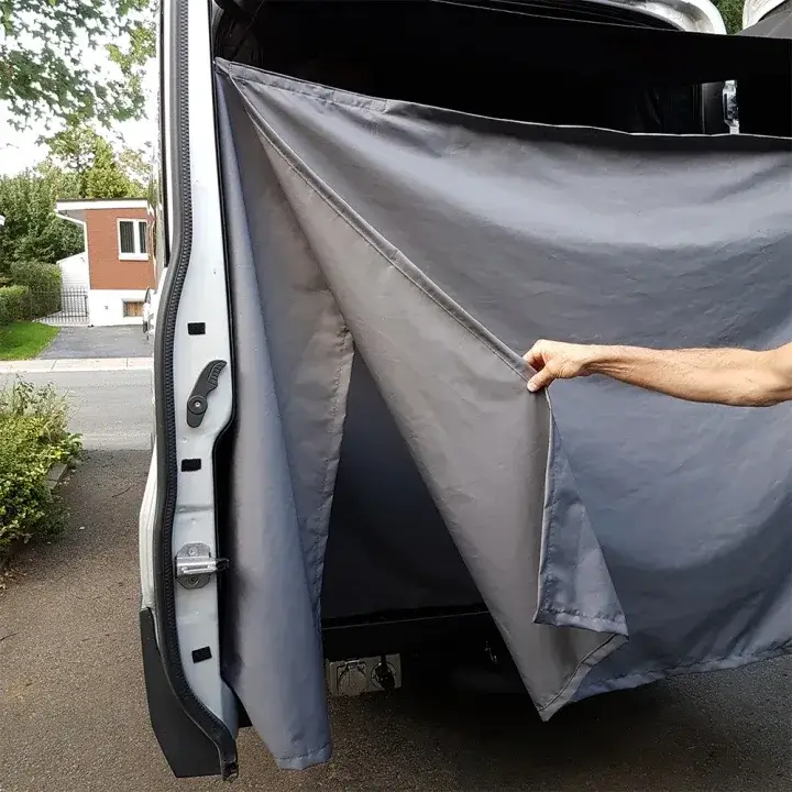 Exterior Rear Door Shower Curtain | Ford Transit 2015+
