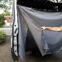 Exterior Rear Door Shower Curtain | Ford Transit 2015+