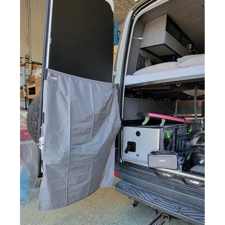 Exterior Rear Door Shower Curtain - Mercedes-Benz Sprinter 2007-2018