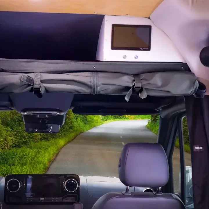 Privacy Divider | Mercedes Sprinter 2007+ (overhead storage shelf)