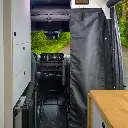 Privacy Divider | Mercedes Sprinter 2007+ (overhead storage shelf)