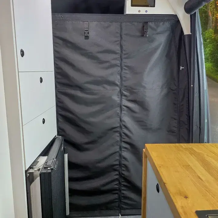 Privacy Divider | Mercedes Sprinter 2007+ (overhead storage shelf)
