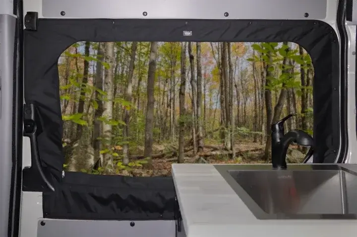 Sliding Door Window Cover | Mercedes Sprinter 2007+