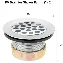 RV Drain for Shower Pan 1 ½" - 2"