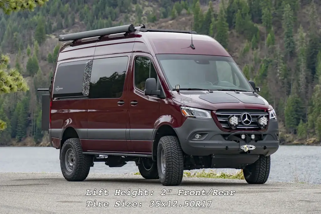 Van Compass STAGE 5 SYSTEM - SPRINTER 2500 AWD, 2023+ 2 INCH LIFT - FALCON 2.1 SHOCKS.webp