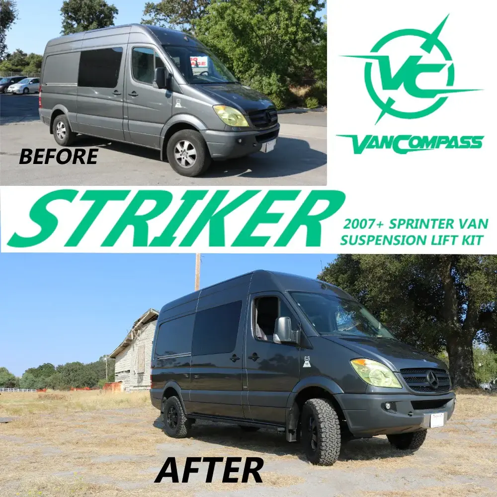 Van Compass STRIKER 2" LIFT KIT (FRONT ONLY) - 2 BOXES - SPRINTER 2WD 2007-2018 2.webp