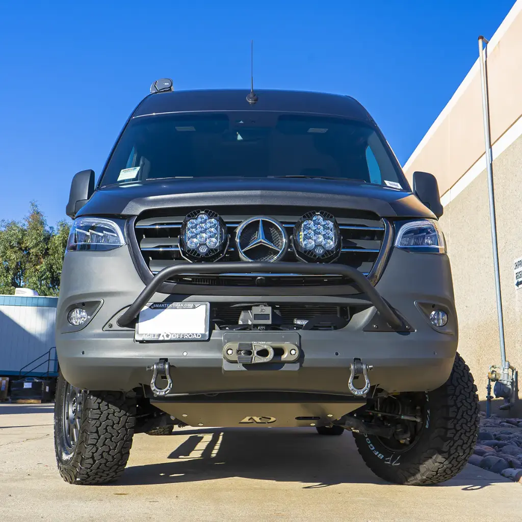 Ferrata Front Light Mount For 2019+ Sprinter by Agile Offroad 2.webp