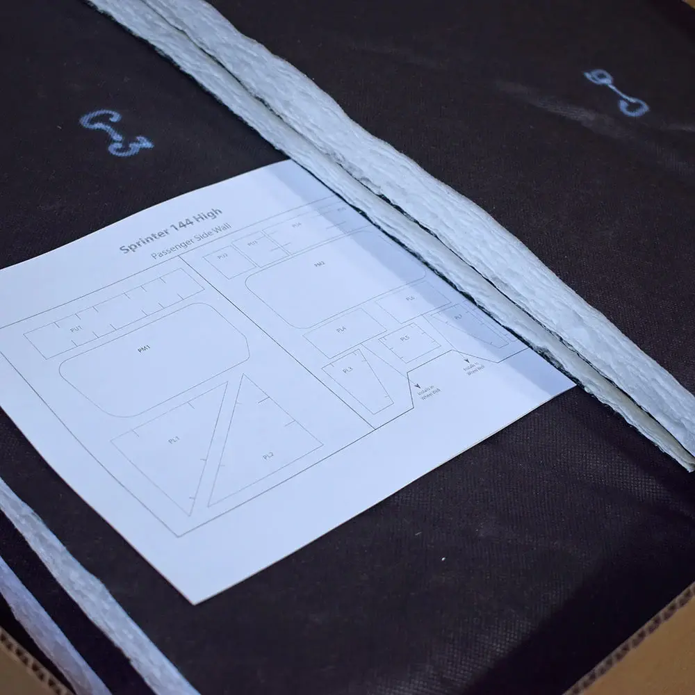 3M™ Thinsulate™ Van Insulation Kit for 2007+ Mercedes Sprinter 144''WB Low Roof.webp