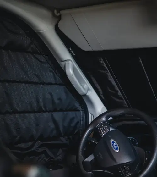 Insulated Windshield Cover – Ford Transit (Medium/High Roof)