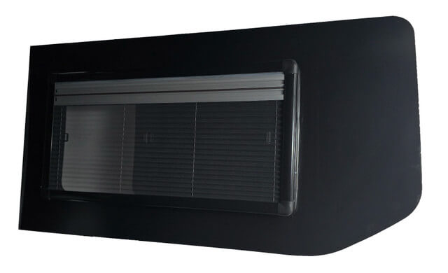 VWD Double Sliding Van Window — Ford Transit 148 EXT (Passenger Side Rear Quarter)