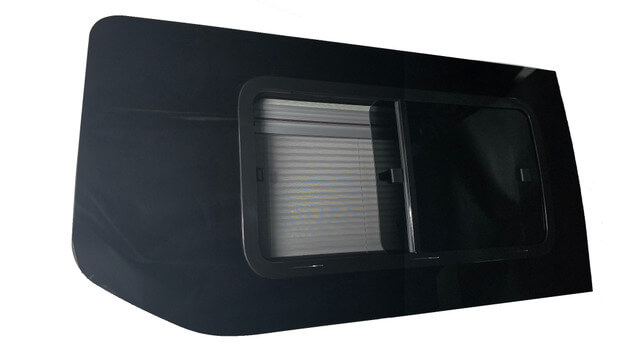 VWD Double Sliding Van Window — Ford Transit 148 EXT (Passenger Side Rear Quarter)