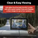 Furrion Vision S®+ RV Backup Camera System - 5" Monitor, Side Cameras, Rear Sharkfin Camera # FOS5HTAEN 