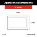 Furrion Vision S®+ RV Backup Camera System - 5" Monitor, Side Cameras, Rear Sharkfin Camera # FOS5HTAEN 