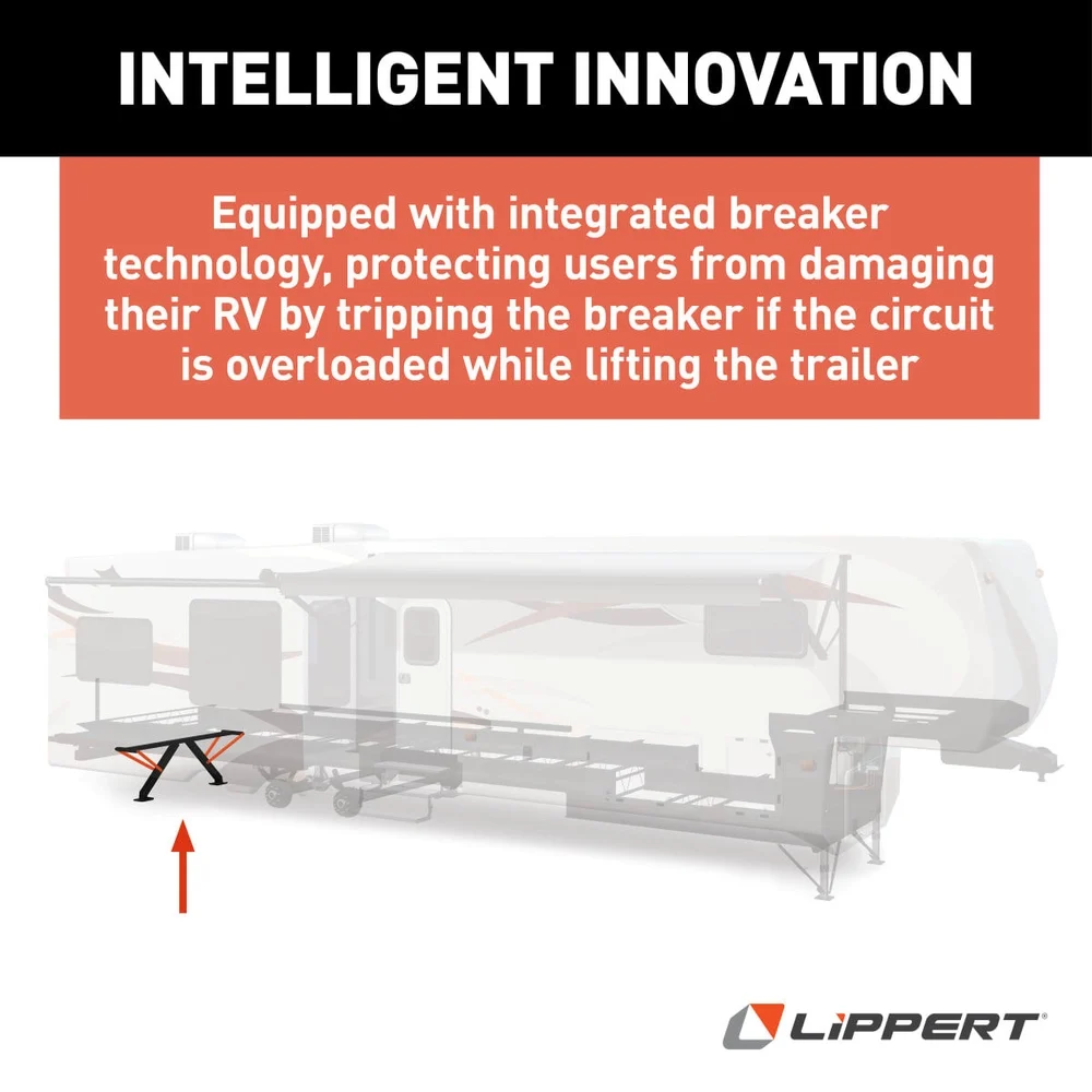 High-Speed RV Power Stabilizer Jack System with Black Switch Kit