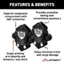 Road Armor™ Shock-Absorbing Trailer Equalizer Tandem Axle Kit for 3,500-8,000-lb. Axles (One Pair)