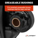 Road Armor™ Shock-Absorbing Trailer Equalizer Tandem Axle Kit for 3,500-8,000-lb. Axles (One Pair)