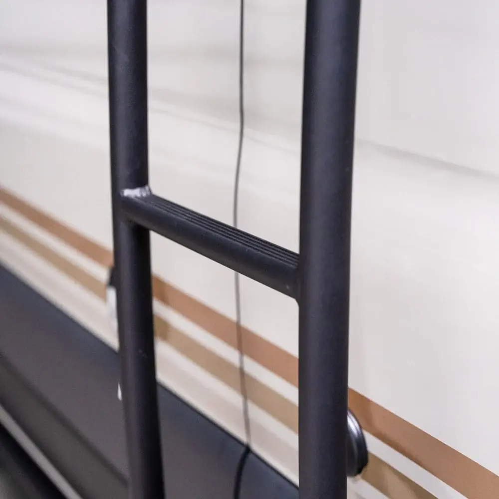 Strong, Sleek, and Certified Aluminum Ladder.  Built for Strength Grooved Steps Sleek Design Lightweight Construction Easy Installation3.webp