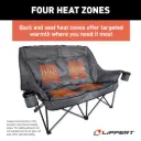 Big Bear Heated Folding Loveseat