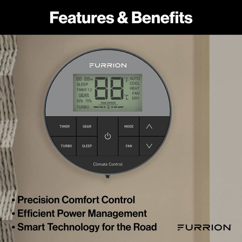 Furrion Chill® Cube Ducted RV Rooftop Air Conditioner Single-Zone Wall Thermostat
