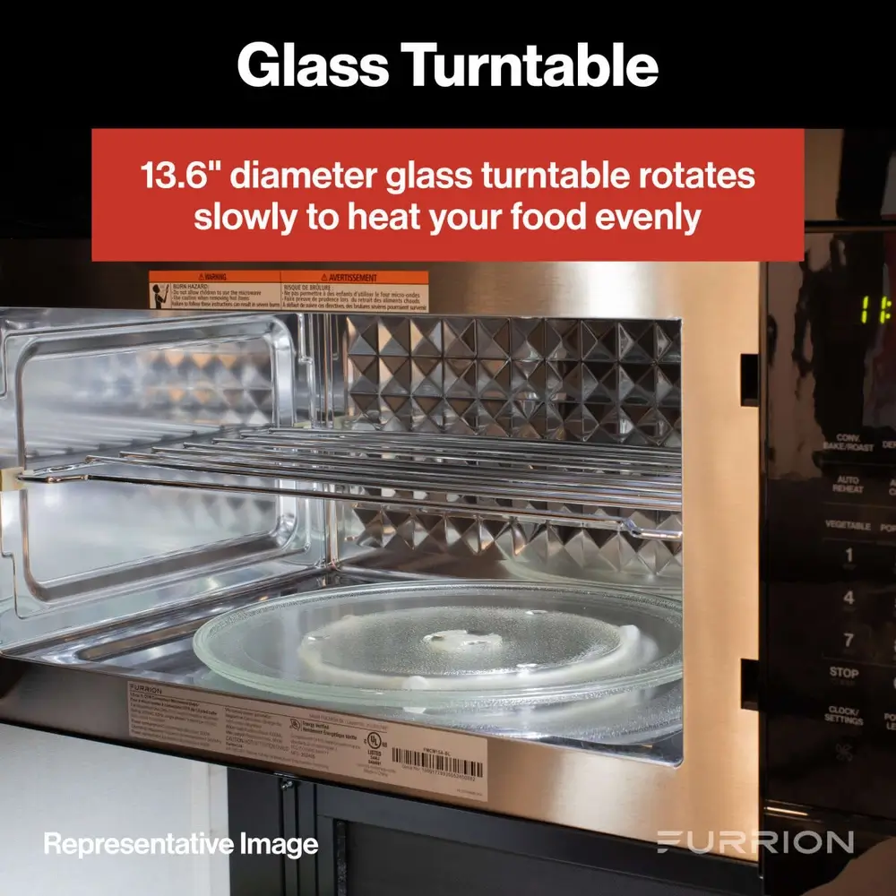 Furrion Over-The-Range Convection RV Microwave Oven - 1.5 cu. ft., Stainless Steel