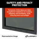 Lippert 8800 Series RV Window - 18"W x 22"H, Vertical Slider, Square Corner #2025069052 