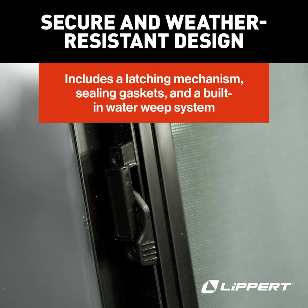 RV Window - 48"W x 36"H Horizontal Slider, Square Corner, Mirrored Glass