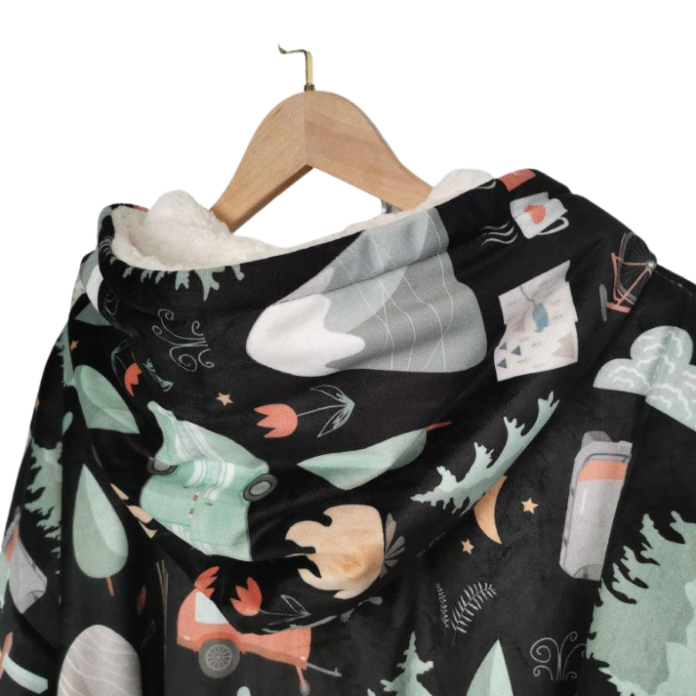 Oversized Hooded Blanket – Sherpa Lined (Confo Collection)