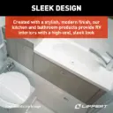 Bathtub Wall Surround - 24" x 36" x 62", White #WPF243662SPK