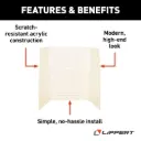 Bathtub Wall Surround - 24" x 40" x 56"