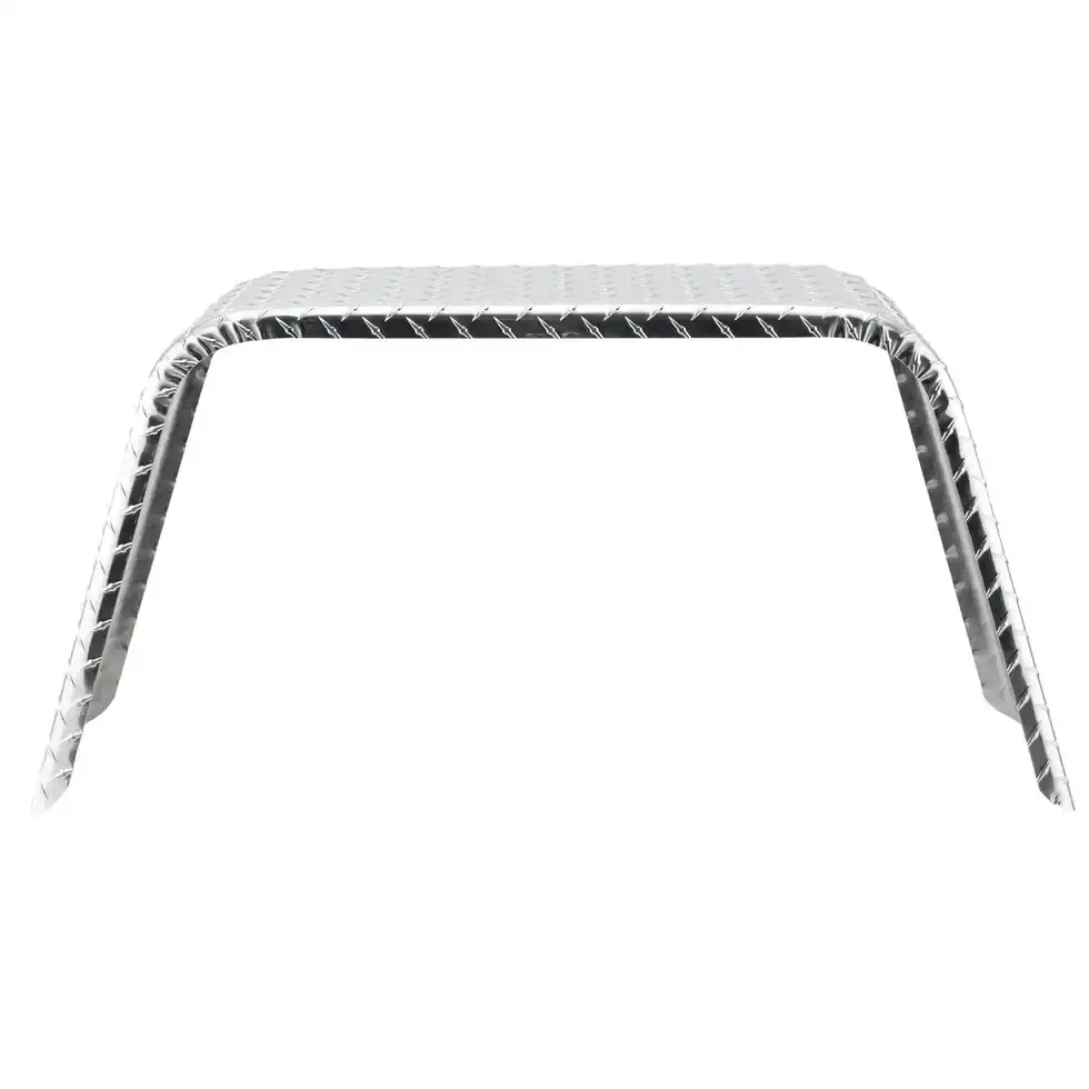 Trailer Fender 9x36x18  Aluminum Diamond Plate Flat Top 005.webp