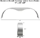Tandem Trailer Fender 10 x 72 x 20 Aluminum Smooth Teardrop 005.webp