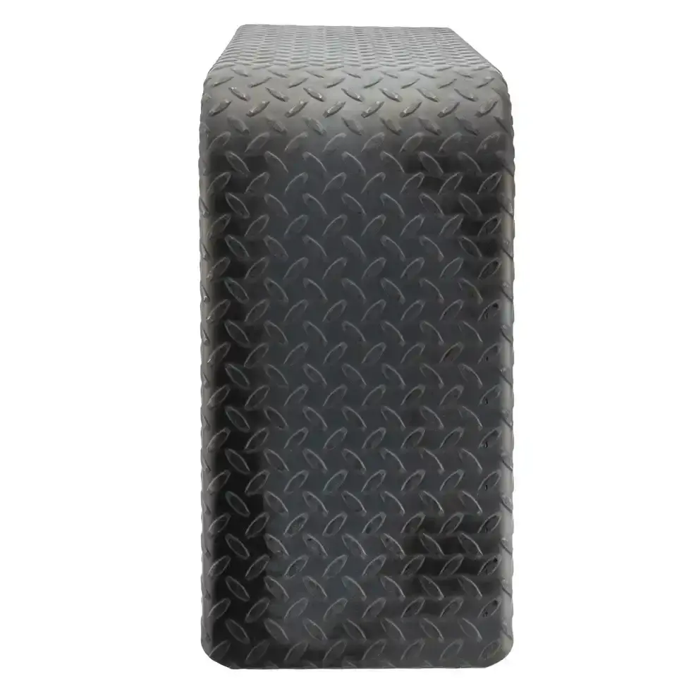 Trailer Fender 10x34x17 Steel Diamond Plate Flat Top 004.webp