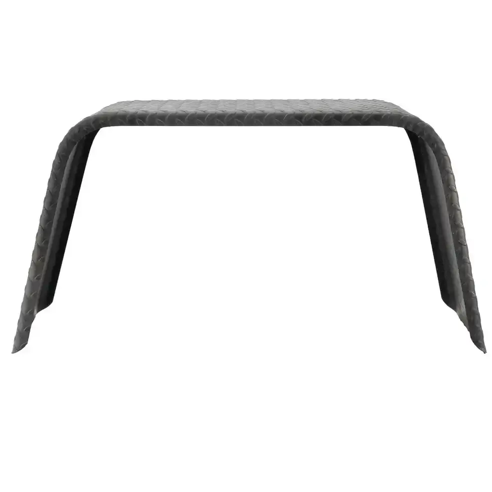 Trailer Fender 10x36x18 Steel Diamond Plate Flat Top  003.webp