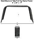 Trailer Fender 9x34x17 Steel Diamond Plate Flat Top 004.webp