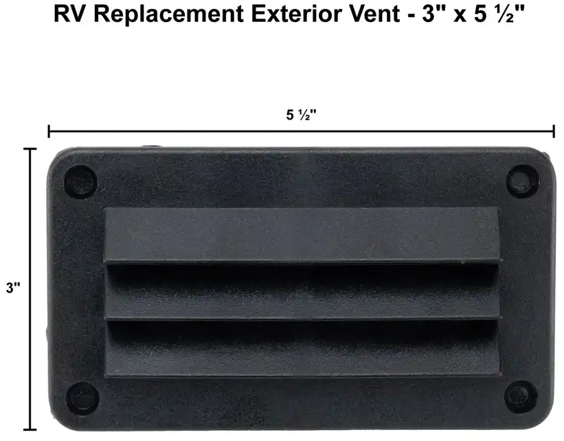 Heng's RV Vent Exterior Replacement | 3" x 5 ½" 