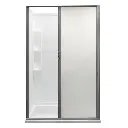 RV Retractable Rolling Shower Door black or platinum of various size 017.webp