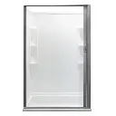 RV Retractable Rolling Shower Door black or platinum of various size 018.webp