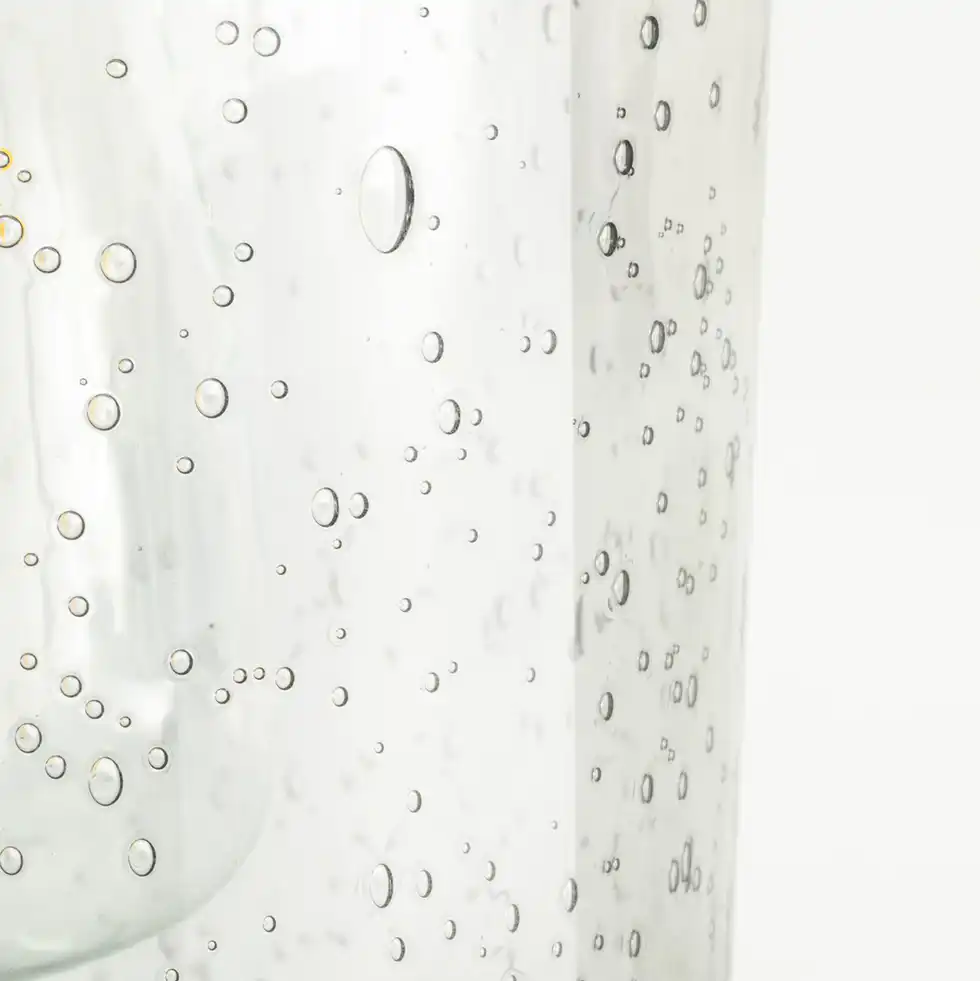 RV Ceiling Light | 12V LED Semi-Flush Matte Black Glass