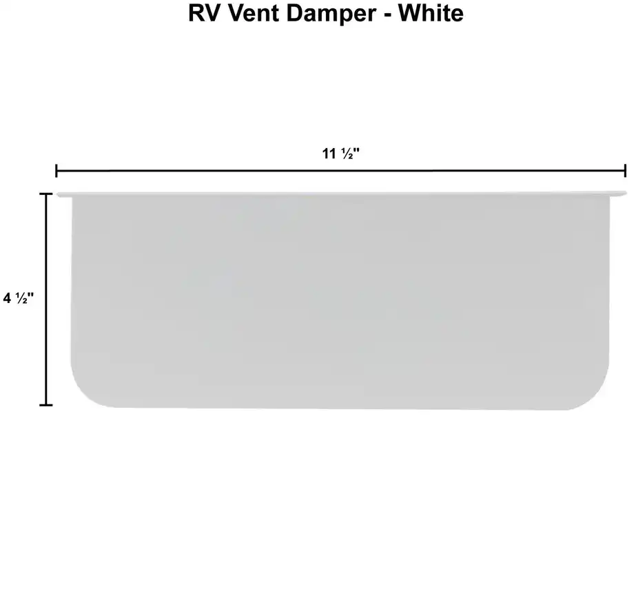Heng's White Vent Damper (JRP2120B)