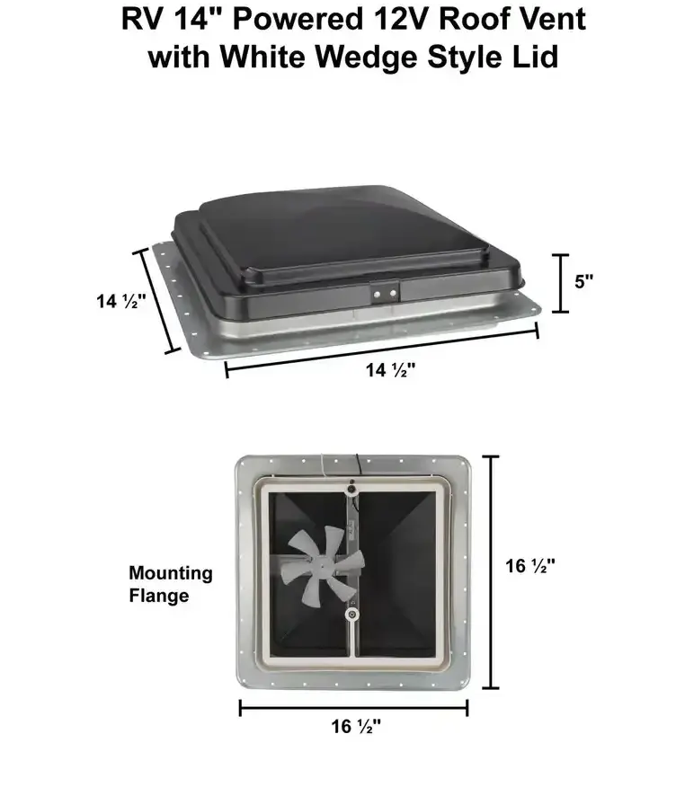 Heng’s RV Universal Roof Vent 14 12V Fan with Smoke Lid SKU 80450286 004.webp
