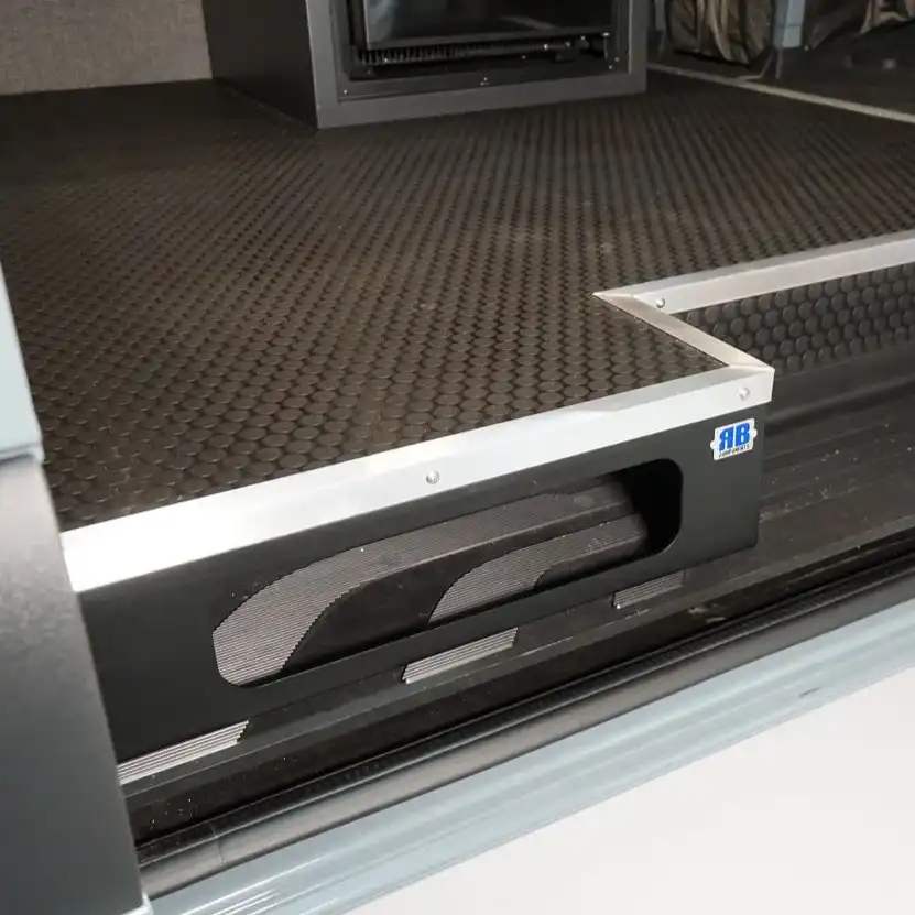 2007+ Sprinter Van - Sliding Door Floor Extension w/Access for wood sub floor trim