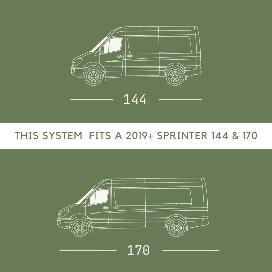 Vanspeed Sprinter Mule Carrier and Tire Mount (Drivers Side) 