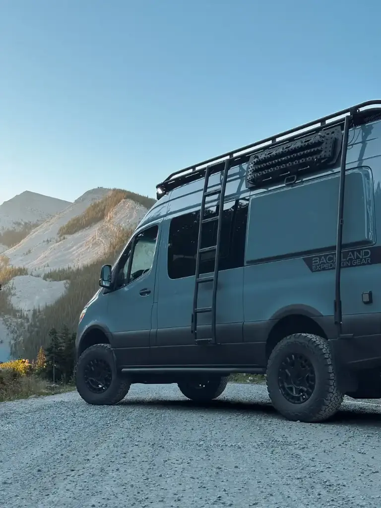 IBEX Series Side Ladder High Roof Sprinter Van - Aluminum - BACKLAND EXPEDITION GEAR