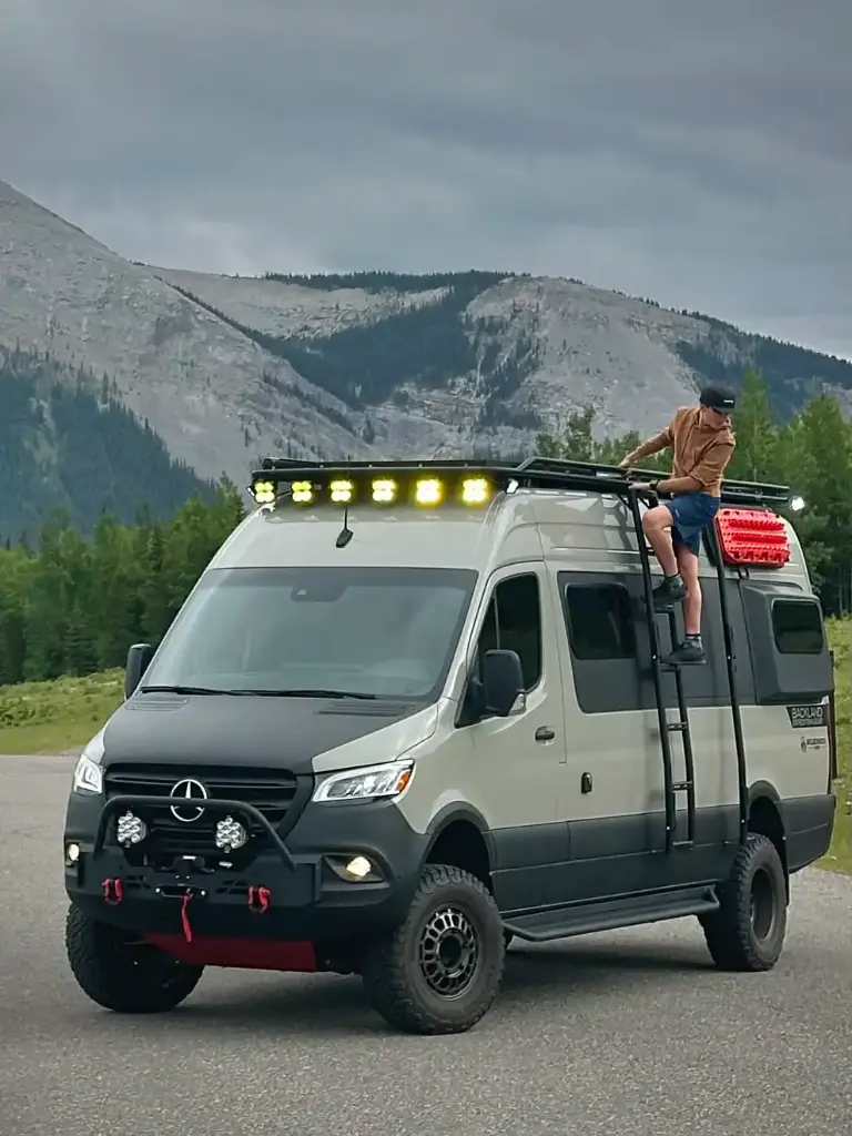 IBEX - Side Ladder - Sprinter Van High Roof 12" - Aluminum 