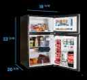 Compact Refrigerator with Separate Freezer, Model 87SS
